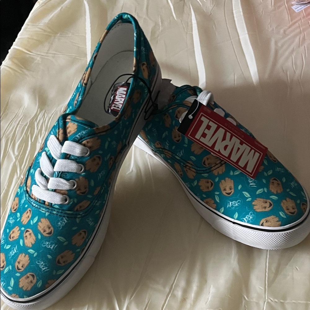 Marvel Teal Groot Sneakers with White Accents
